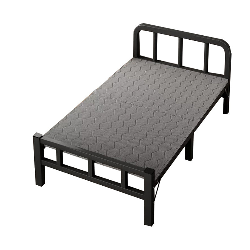 Contemporary Metal Frame Standard Bed, Foldable Bed for Bedroom