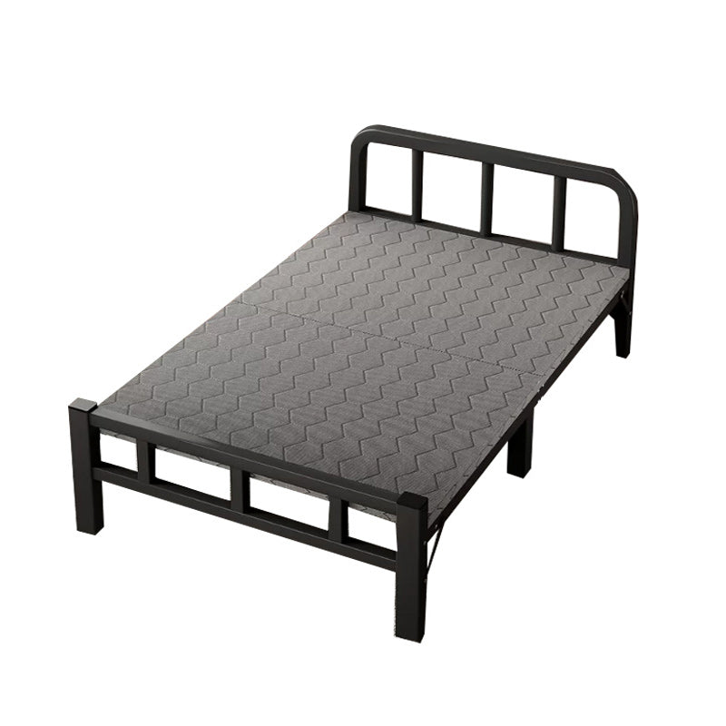 Contemporary Metal Frame Standard Bed, Foldable Bed for Bedroom