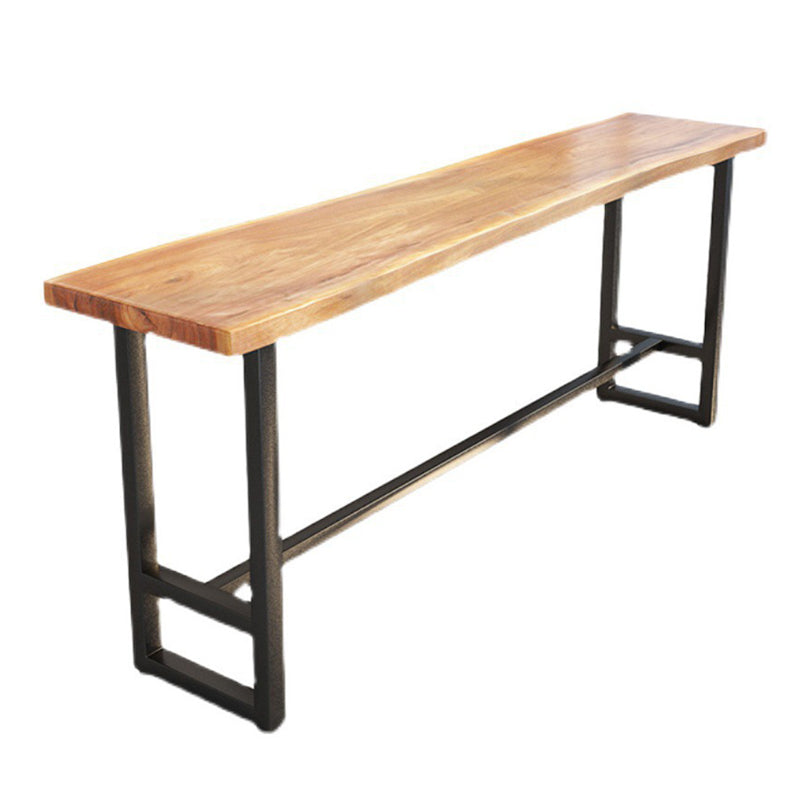 Industrial Style Bar Table Set 1/9 Pieces Solid Wood Rectangle Table and Stool Set