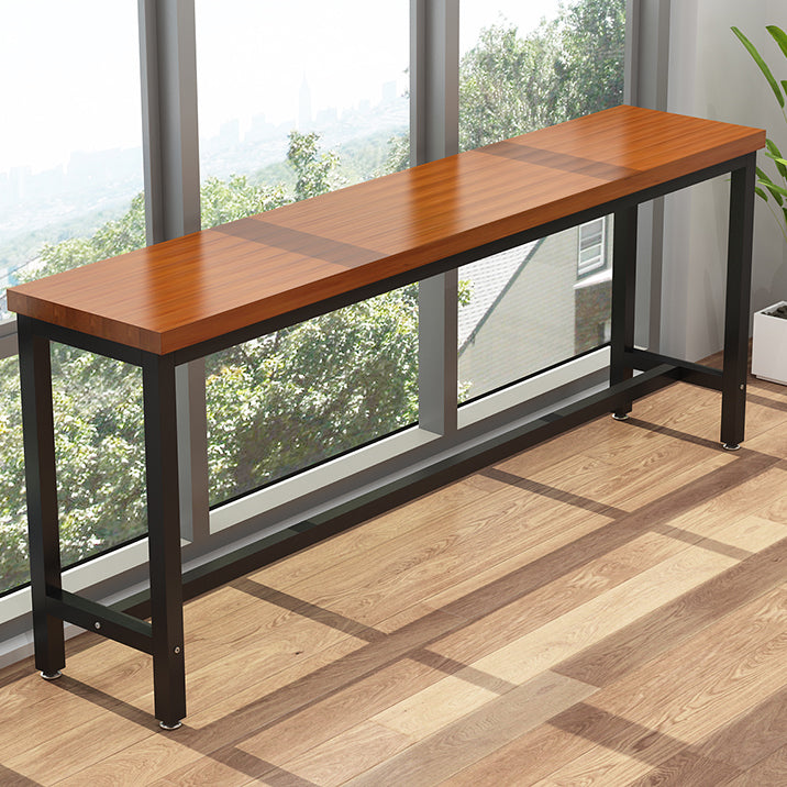 Industrial Wooden 1/2/5 Pieces Bar Table Set Rectangle Bar Table with Metal Legs