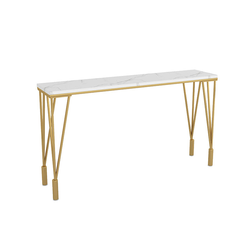 Modern 1/4/7 Pieces Bar Table Set Rectangle Stone Counter Table with High Stools