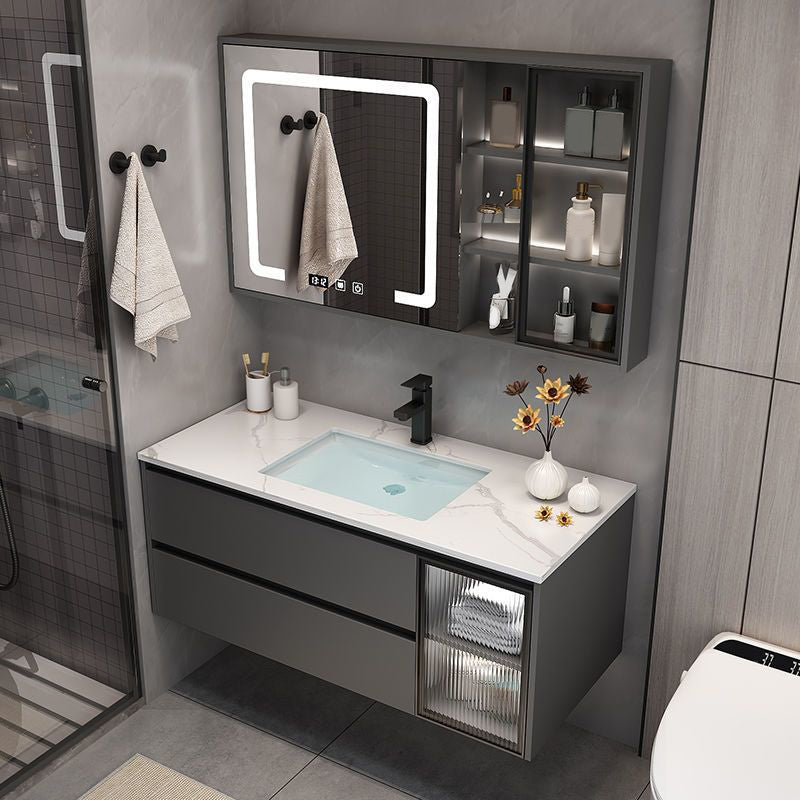 Modern Bathroom Sink Vanity Mirror Cabinet Vanity Cabinet with Storage Shelving