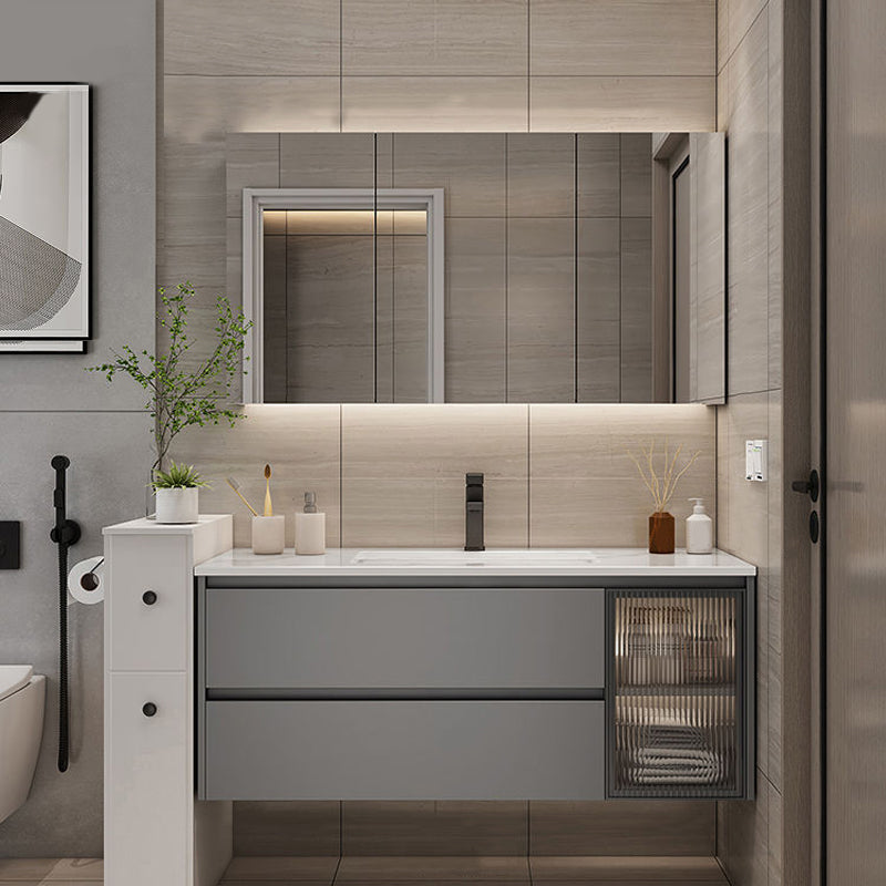 Modern Bathroom Sink Vanity Mirror Cabinet Vanity Cabinet with Storage Shelving