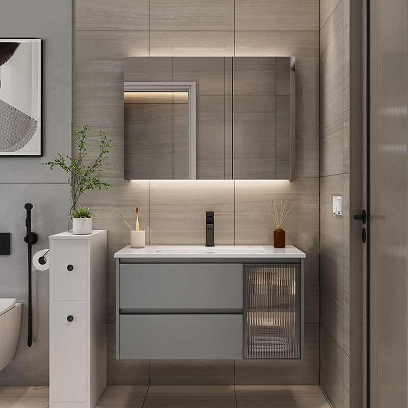 Modern Bathroom Sink Vanity Mirror Cabinet Vanity Cabinet with Storage Shelving