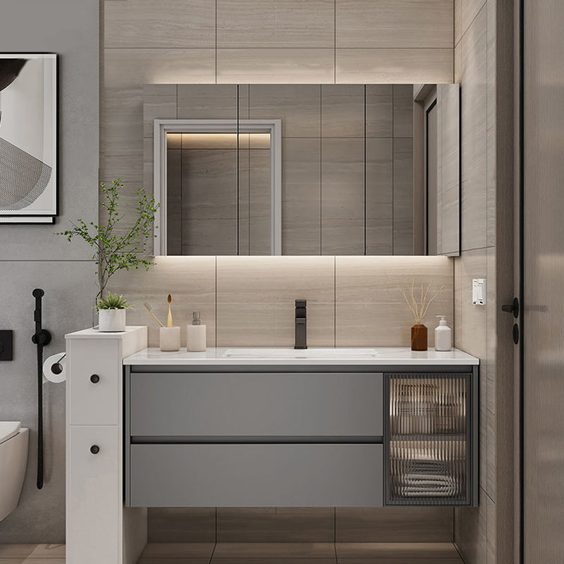 Modern Bathroom Sink Vanity Mirror Cabinet Vanity Cabinet with Storage Shelving