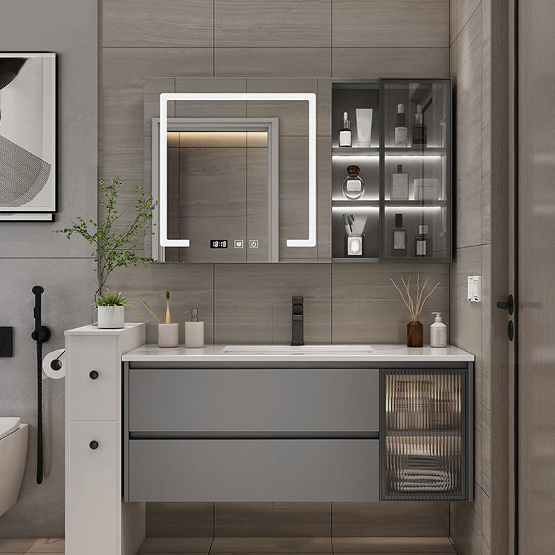 Modern Bathroom Sink Vanity Mirror Cabinet Vanity Cabinet with Storage Shelving