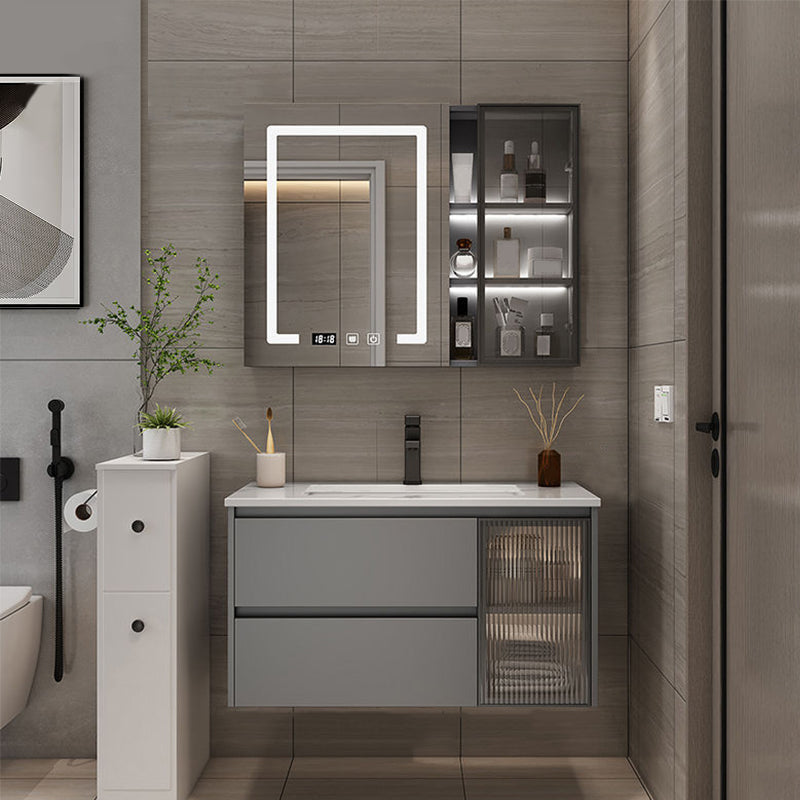 Modern Bathroom Sink Vanity Mirror Cabinet Vanity Cabinet with Storage Shelving