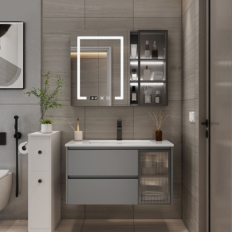 Modern Bathroom Sink Vanity Mirror Cabinet Vanity Cabinet with Storage Shelving