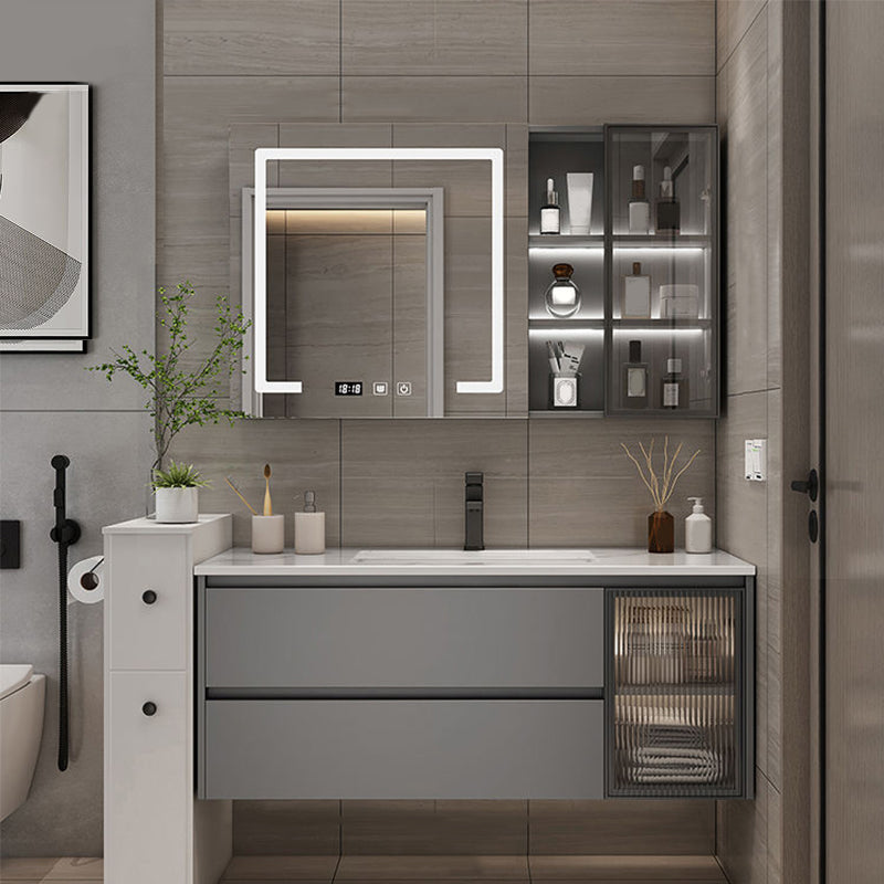Modern Bathroom Sink Vanity Mirror Cabinet Vanity Cabinet with Storage Shelving