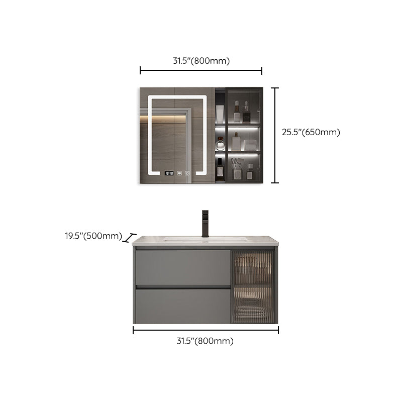 Modern Bathroom Sink Vanity Mirror Cabinet Vanity Cabinet with Storage Shelving