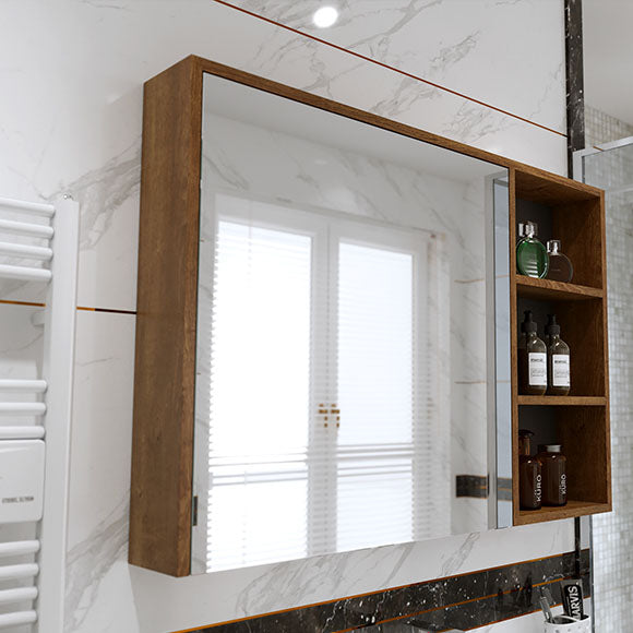 2 Drawers Vanity Wood Frame Freestanding Shelving Included Mirror Single Sink Vanity