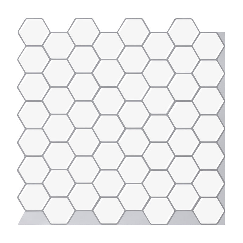 Peel and Stick Wall Tile Water Resistant Rectangle PVC Peel & Stick Subway Tile