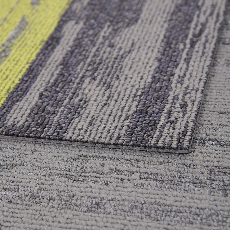 Carpet Tile Non-Skid Fade Resistant Gradient Loose Lay Carpet Tiles Bedroom