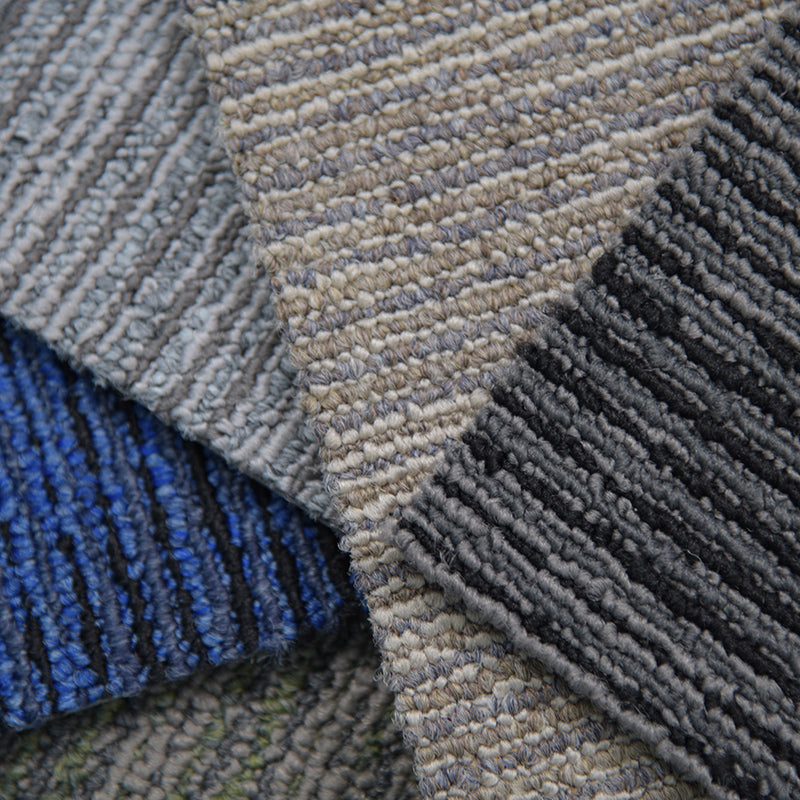 Carpet Tile Non-Skid Fade Resistant Solid Color Loose Lay Carpet Tiles Living Room