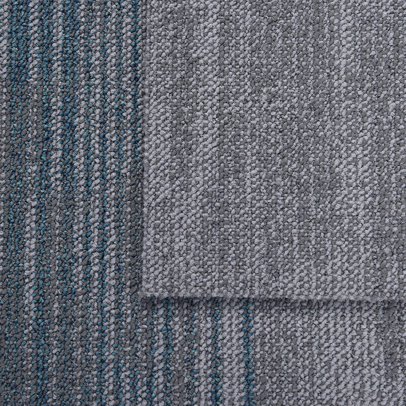 Carpet Tile Non-Skid Fade Resistant Solid Color Loose Lay Carpet Tiles Bedroom