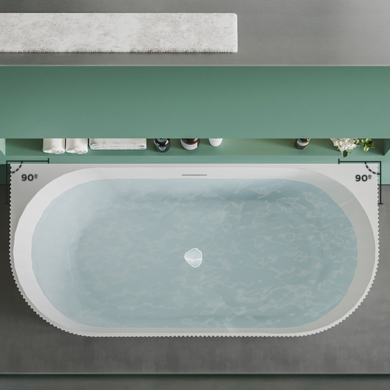 Modern White Acrylic Soaking Bathtub Rectangle Back to Wall Bathtub