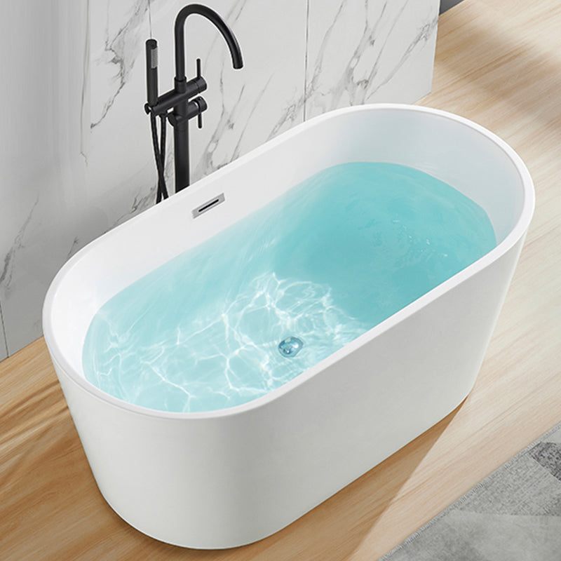 Contemporary Soaking Freestanding Bathtub Acrylic Bathtub without Faucet Holes