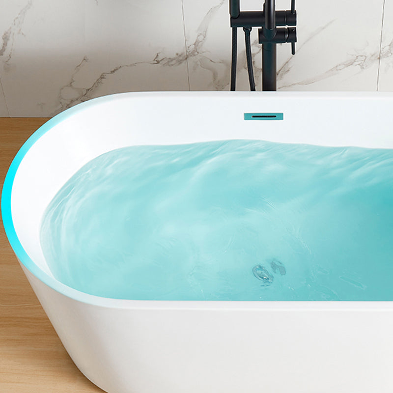Contemporary Soaking Freestanding Bathtub Acrylic Bathtub without Faucet Holes
