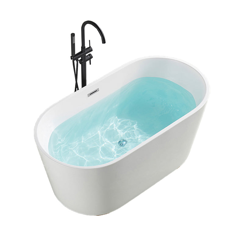 Contemporary Soaking Freestanding Bathtub Acrylic Bathtub without Faucet Holes