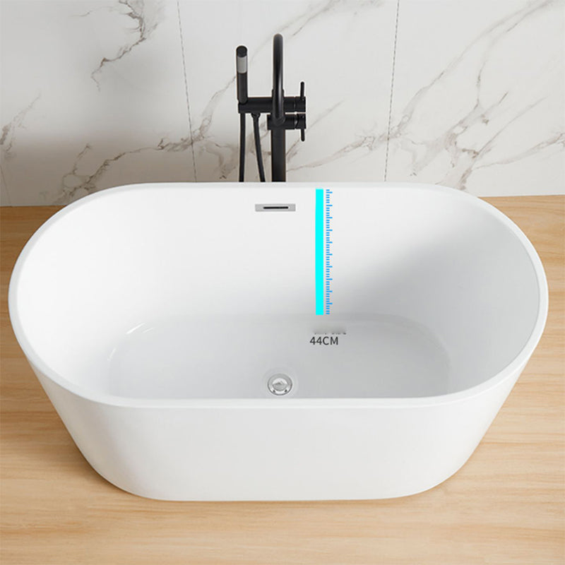 Contemporary Soaking Freestanding Bathtub Acrylic Bathtub without Faucet Holes