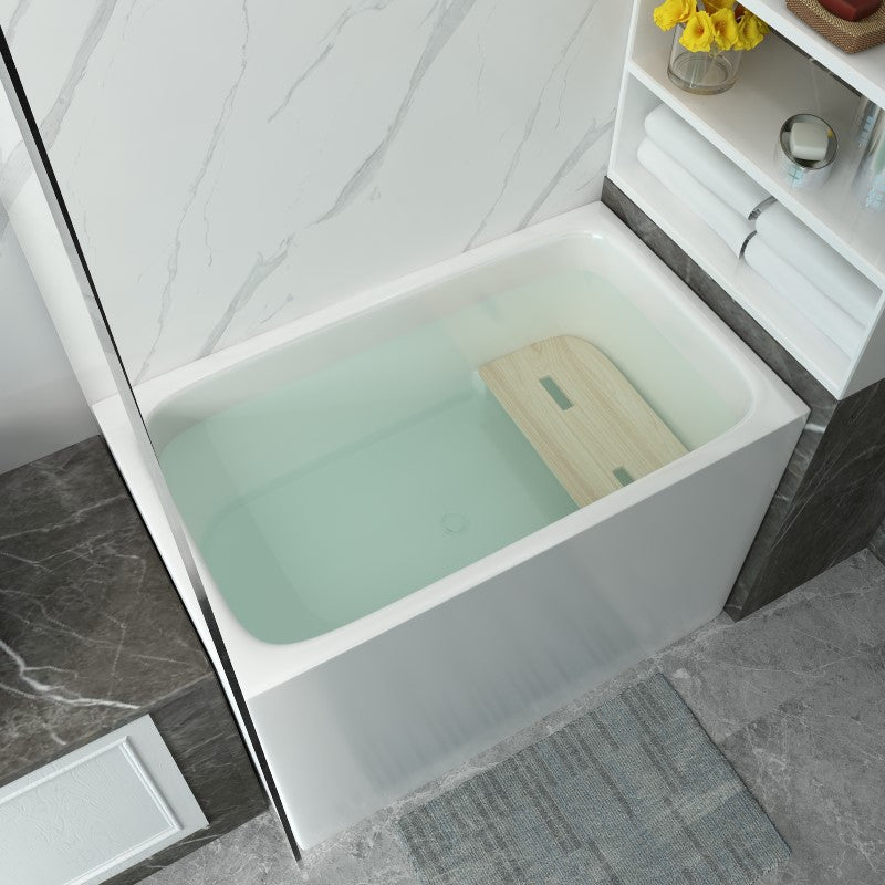 Modern Style Apron Front Bathtub Rectangular Acrylic Bathroom Bathtub