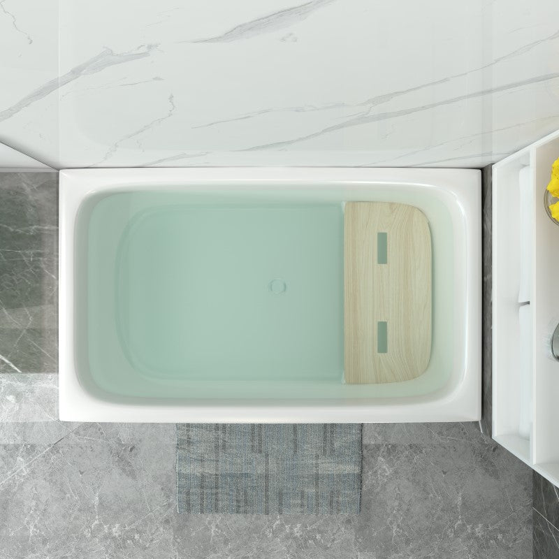 Modern Style Apron Front Bathtub Rectangular Acrylic Bathroom Bathtub