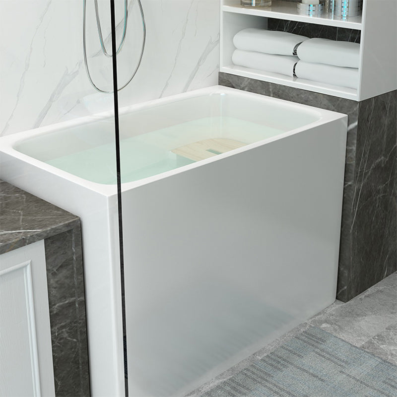 Modern Style Apron Front Bathtub Rectangular Acrylic Bathroom Bathtub