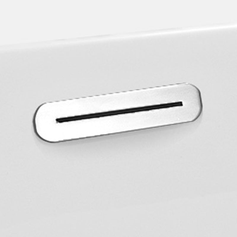 Contemporary Oval Drop-in Bathtub Soaking Acrylic Bath Tub in White