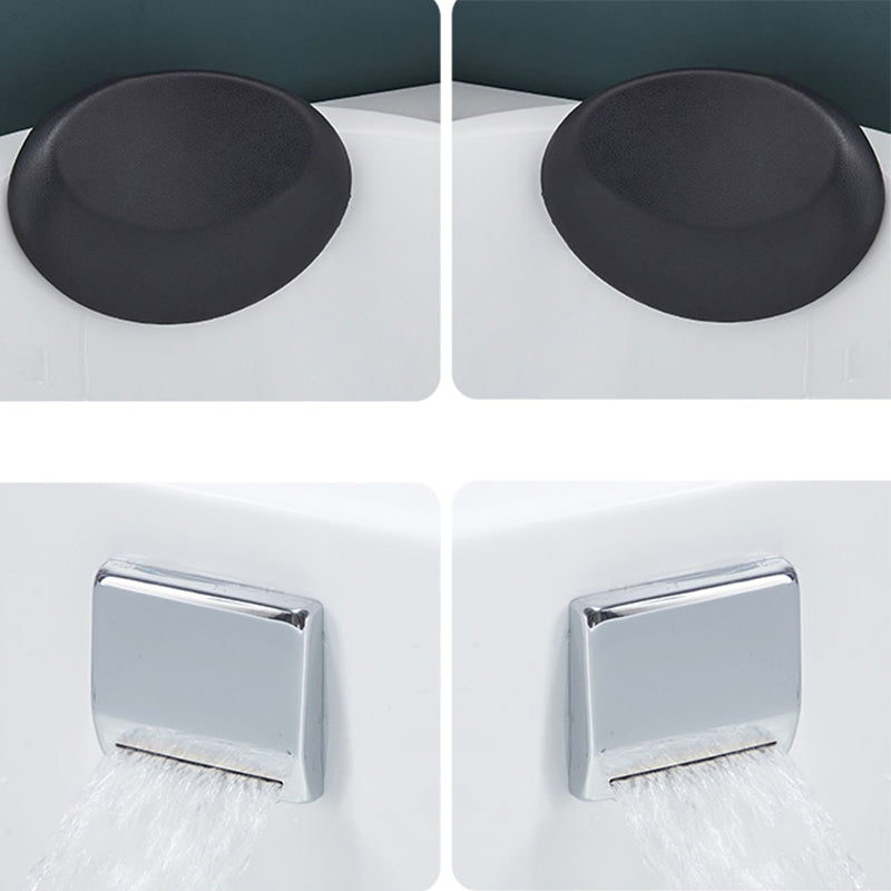 White Drop-in Bathtub Contemporary Corner Back to Wall Acrylic Bathtub