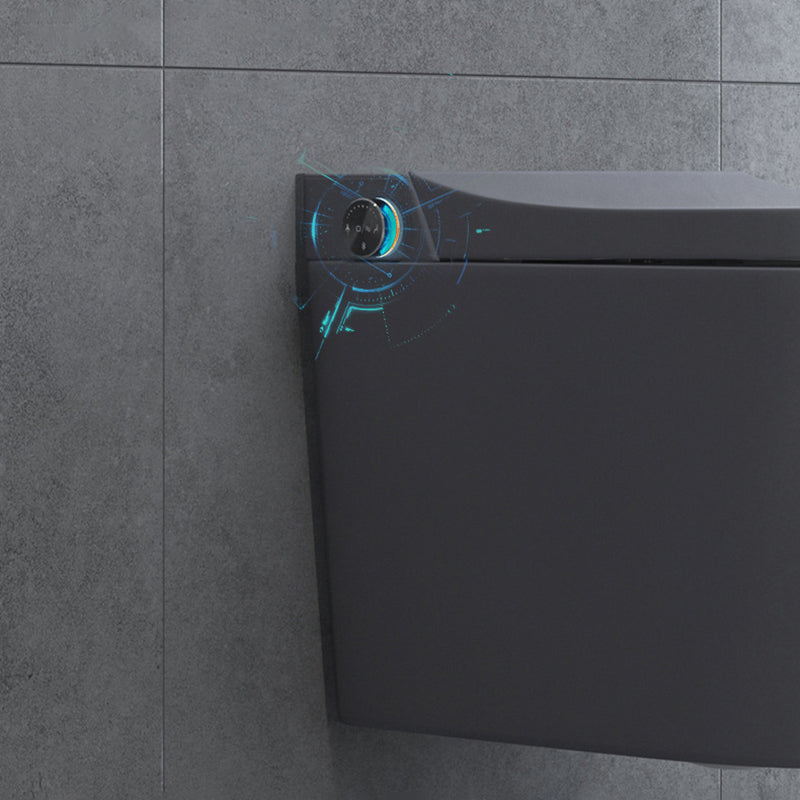 Modern Grey Siphon Jet Flush Toilet One-Piece Wall Mount Toilet for Bathroom