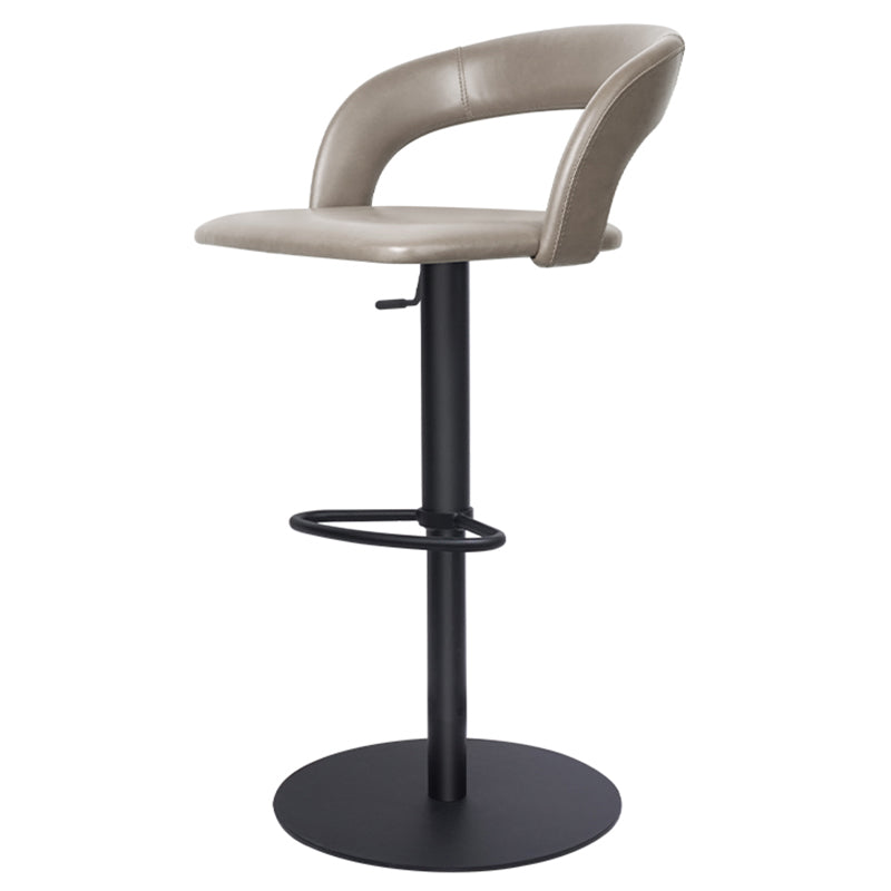 Adjustable Counter Height Stools Modern Faux Leather Bar Stools