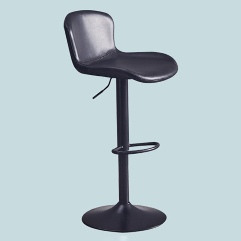 Adjustable Bar and Counter Stool Metal and Faux Leather Counter Chair