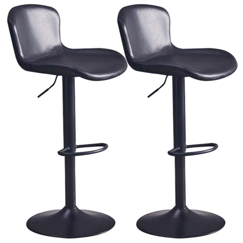 Adjustable Bar and Counter Stool Metal and Faux Leather Counter Chair