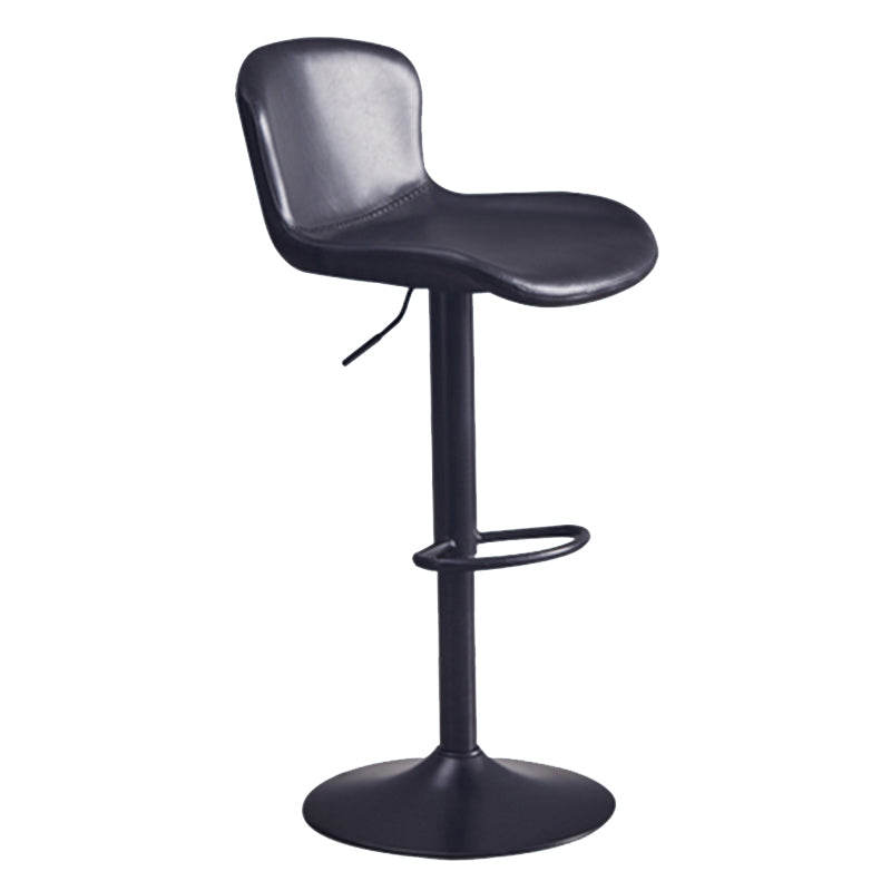 Adjustable Bar and Counter Stool Metal and Faux Leather Counter Chair