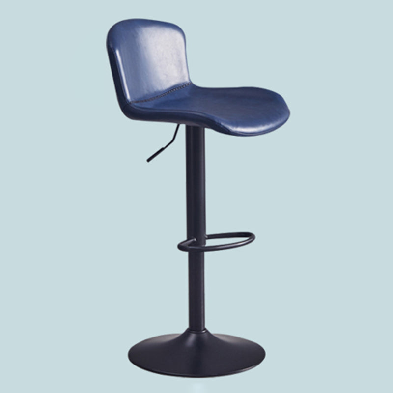Adjustable Bar and Counter Stool Metal and Faux Leather Counter Chair