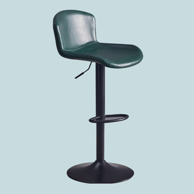 Adjustable Bar and Counter Stool Metal and Faux Leather Counter Chair