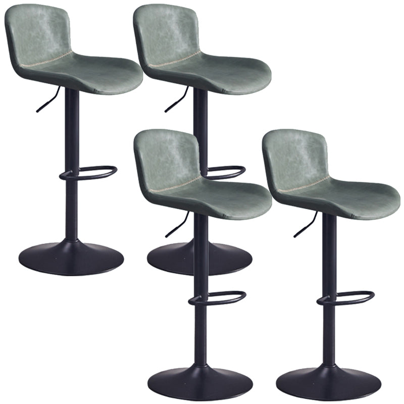 Adjustable Bar and Counter Stool Metal and Faux Leather Counter Chair