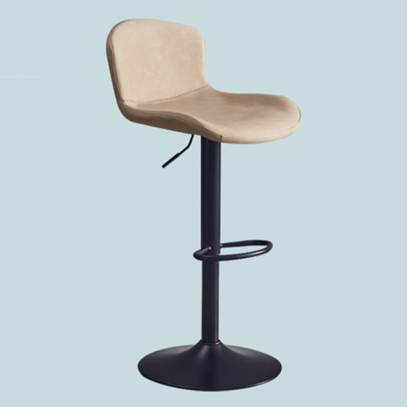 Adjustable Bar and Counter Stool Metal and Faux Leather Counter Chair