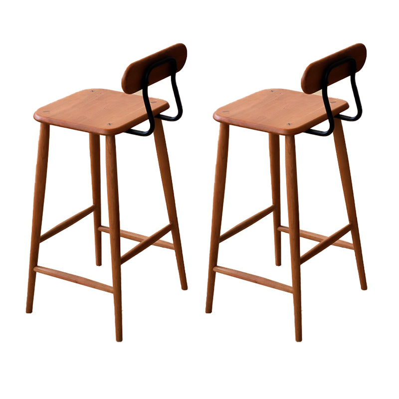 Matte Finish Solid Wood Counter Chairs Modern Indoor Counter Stools