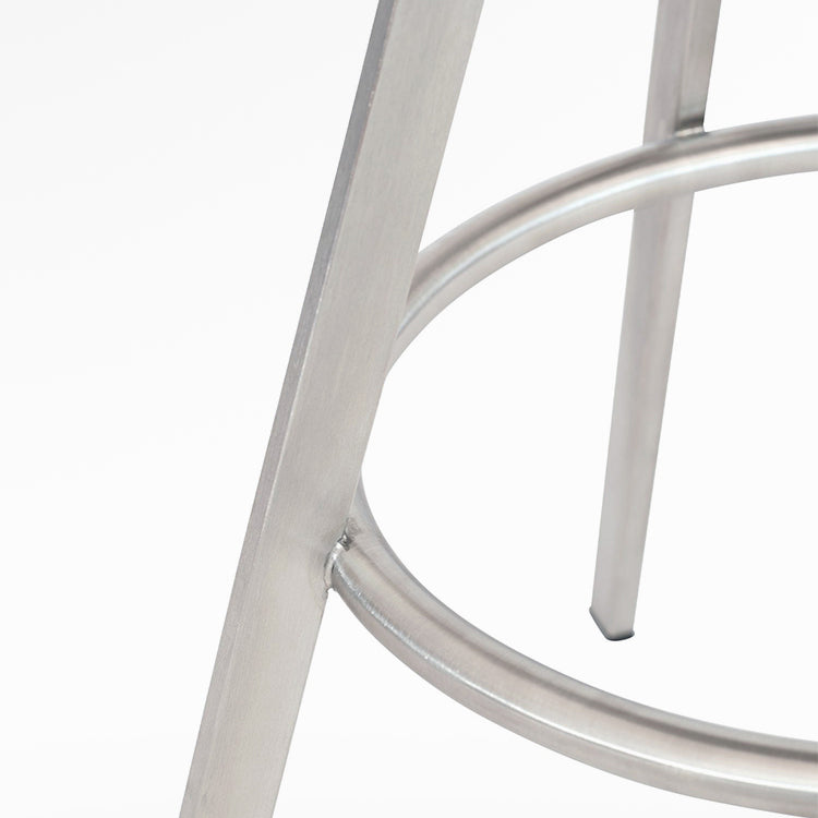 Backless Metal Counter & Bar Stools Modern Indoor Stools with Chrome Frame