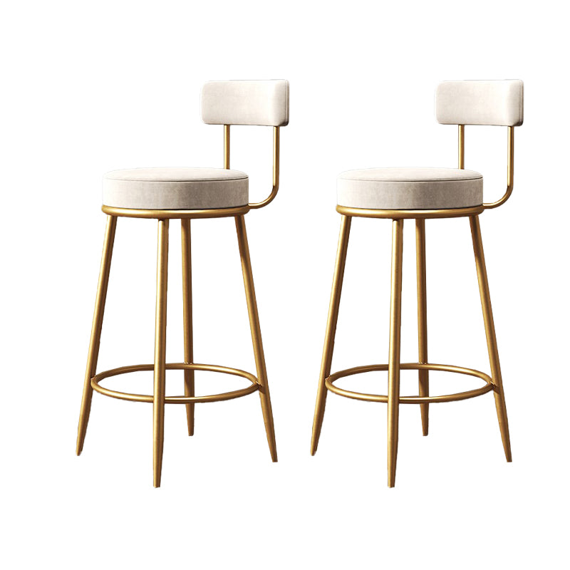 Industrial Velvet Counter & Bar Stools Matte Finish Indoor Stools