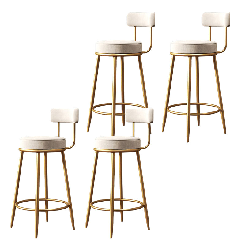 Industrial Velvet Counter & Bar Stools Matte Finish Indoor Stools