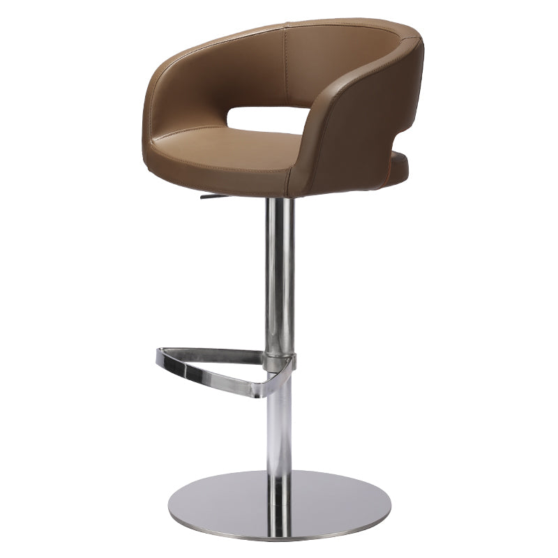 Modern Leather Bar Stool Adjustable Backrest Counter Stool for Bristol