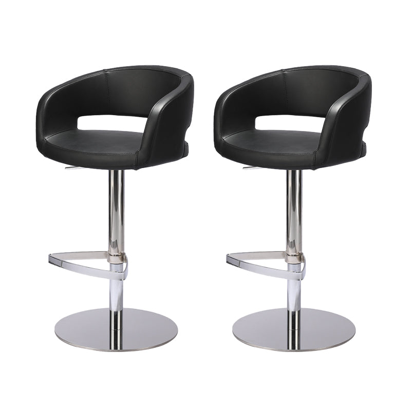 Modern Leather Bar Stool Adjustable Backrest Counter Stool for Bristol