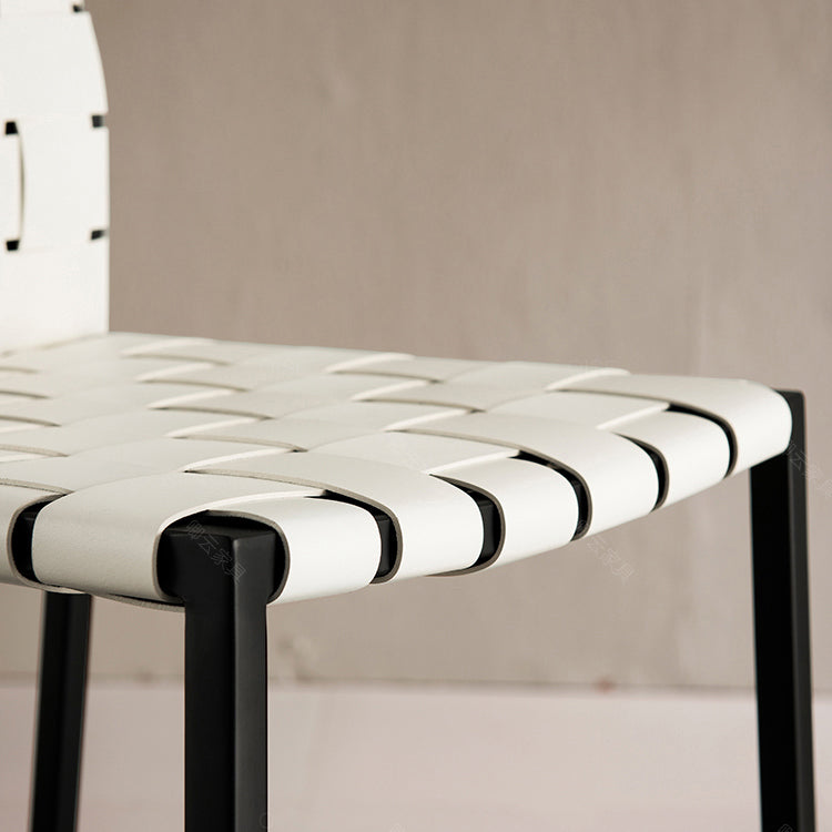 Modern Style Bar Stool Leather Backrest Counter Stool with Metal Legs