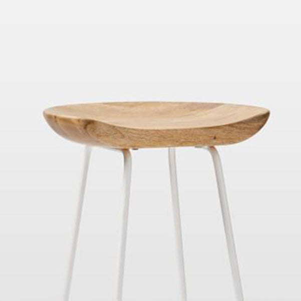 Solid Wood Modern Counter & Bar Stools Matte Finish Indoor Stools