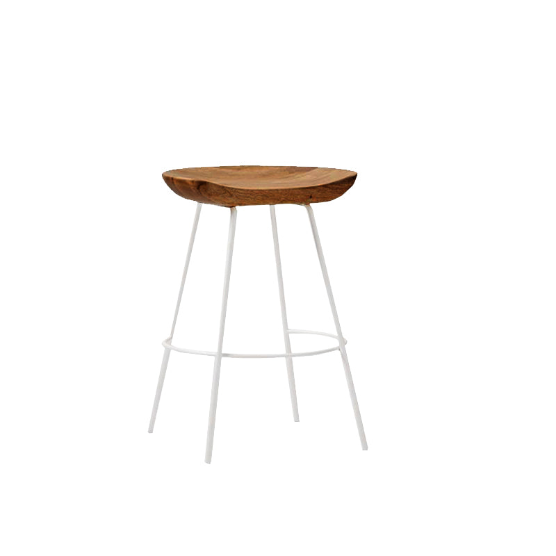 Solid Wood Modern Counter & Bar Stools Matte Finish Indoor Stools