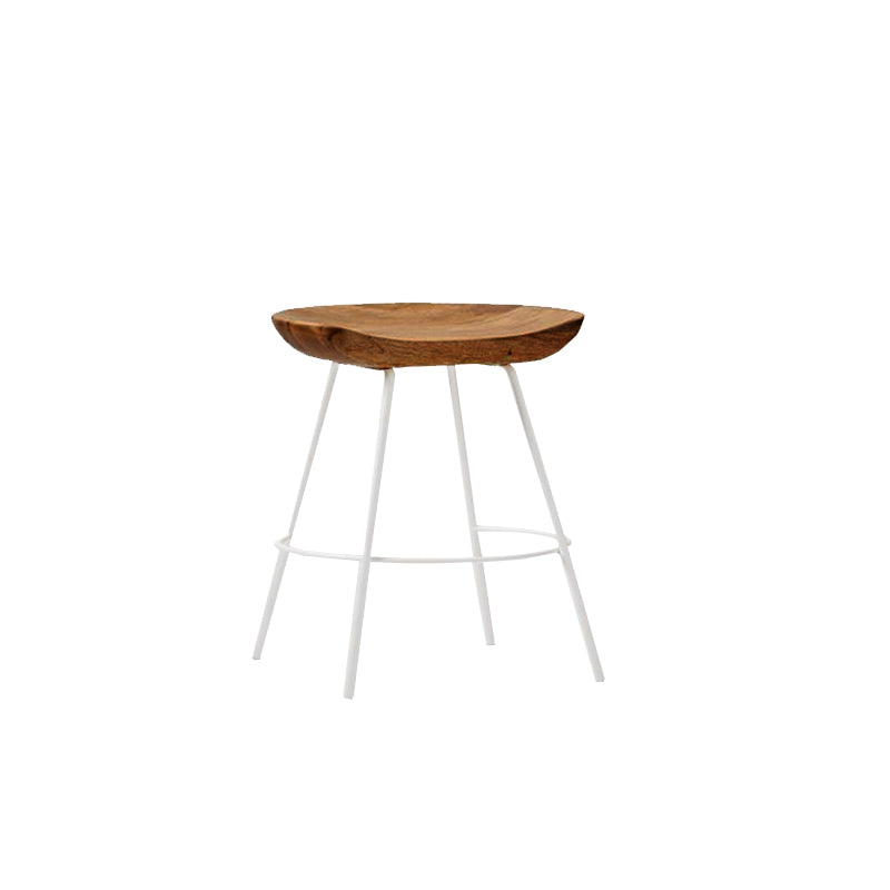 Solid Wood Modern Counter & Bar Stools Matte Finish Indoor Stools