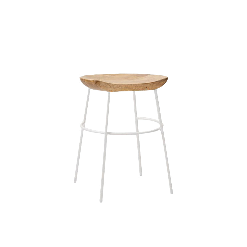 Solid Wood Modern Counter & Bar Stools Matte Finish Indoor Stools