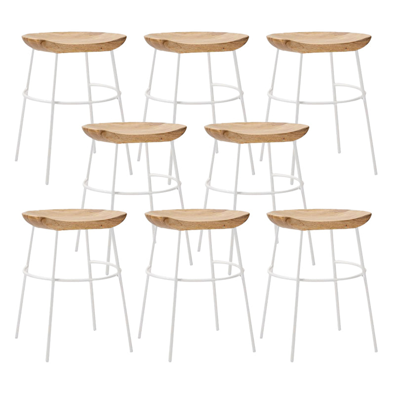 Solid Wood Modern Counter & Bar Stools Matte Finish Indoor Stools